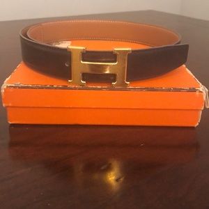 Hermes reversible 75mm belt